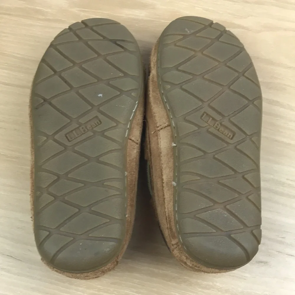 L.L. Bean Shearling Lined Moccasin Slippers